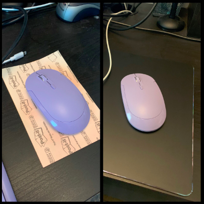 workplace toleration solution, replacing notepad as a mousepad for an actual mousepad