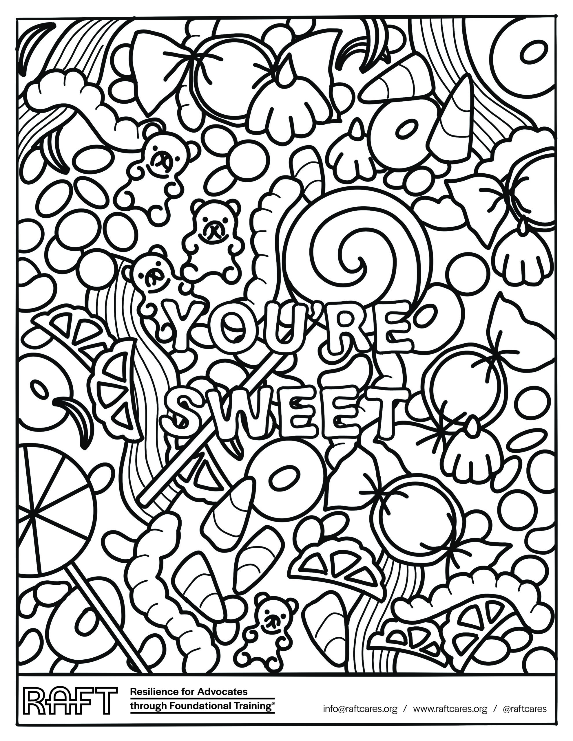 You’re Sweet Coloring Page